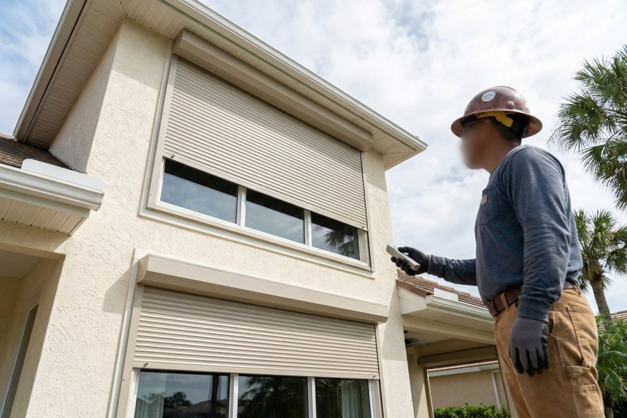 Roll Down Storm Shutters by US Discount Shutters LLC